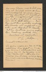 Nachlass Franz Steindachner, Brief von Grigore Antipa an Franz Steindachner (29.11.1904), Inv.Nr. 13.04, Seite 4
